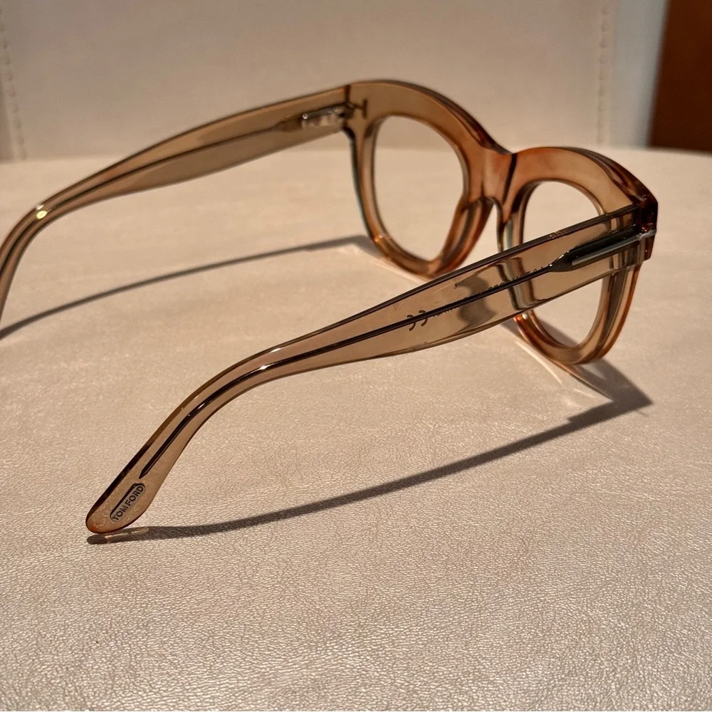 Tom Ford Womens Brown Clear Frame Glasses TF 5493 Acetate Frame Only
